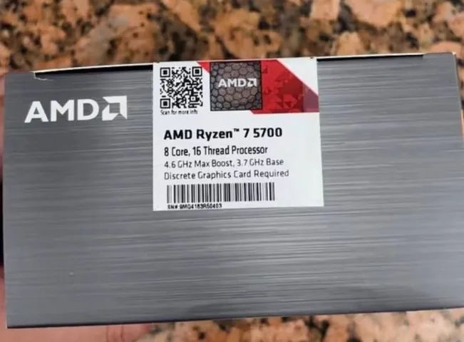 LACRADO/Processador AMD Ryzen 7 5700 AM4 3.7GHz (4.6GHz Max Turbo) - Foto 2
