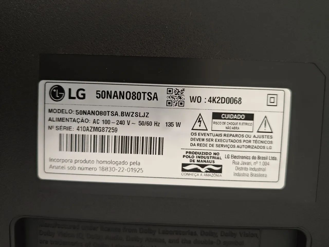 TV LG 50" (Display danificado)  - Foto 2