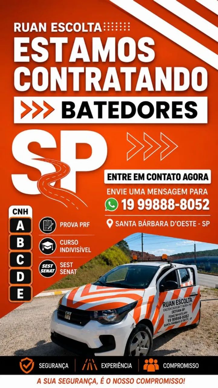 Estamos contratando motoristas 