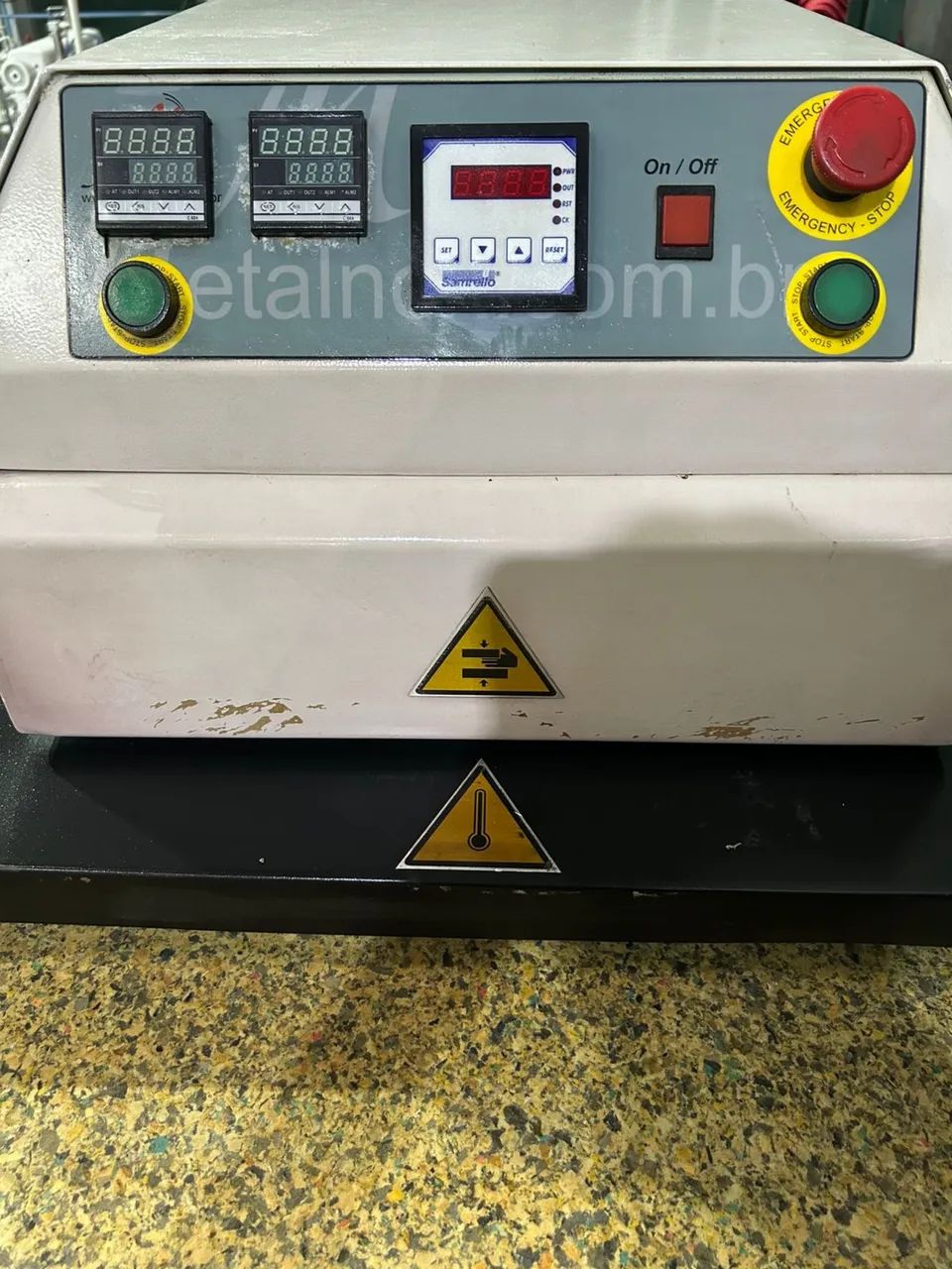 RENSA SUBLIMÁTICA 220V PRANCHA COM ÁREA DE SUBLIMAÇÃO DE 60cm X 1,00m PNEUMÁTICA METALNOX  - Foto 4