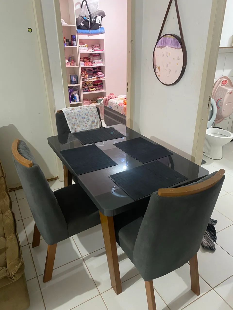 Mesa de jantar em vidro  - Foto 2