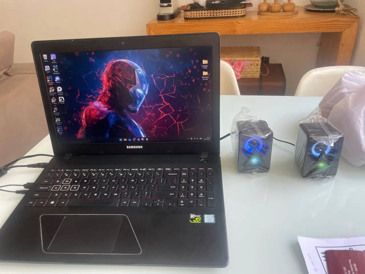 Notebook Samsung odyssey com placa de vídeo