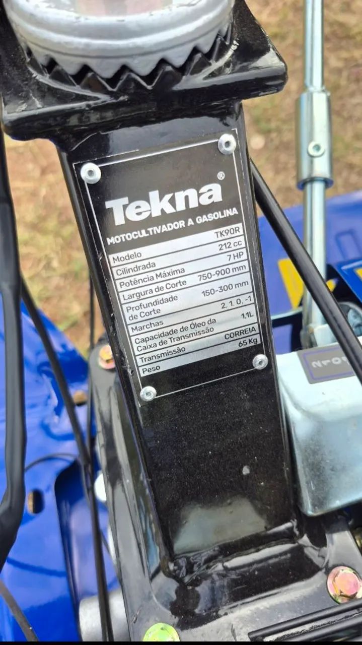 Motocultivador Tekna a Gasolina - 7HP - Modelo TK90R - Foto 3