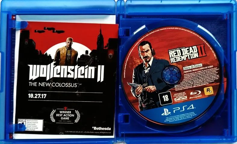 cd de jogo ps4 red dead redemption 2 velho oeste ps29 - Foto 2