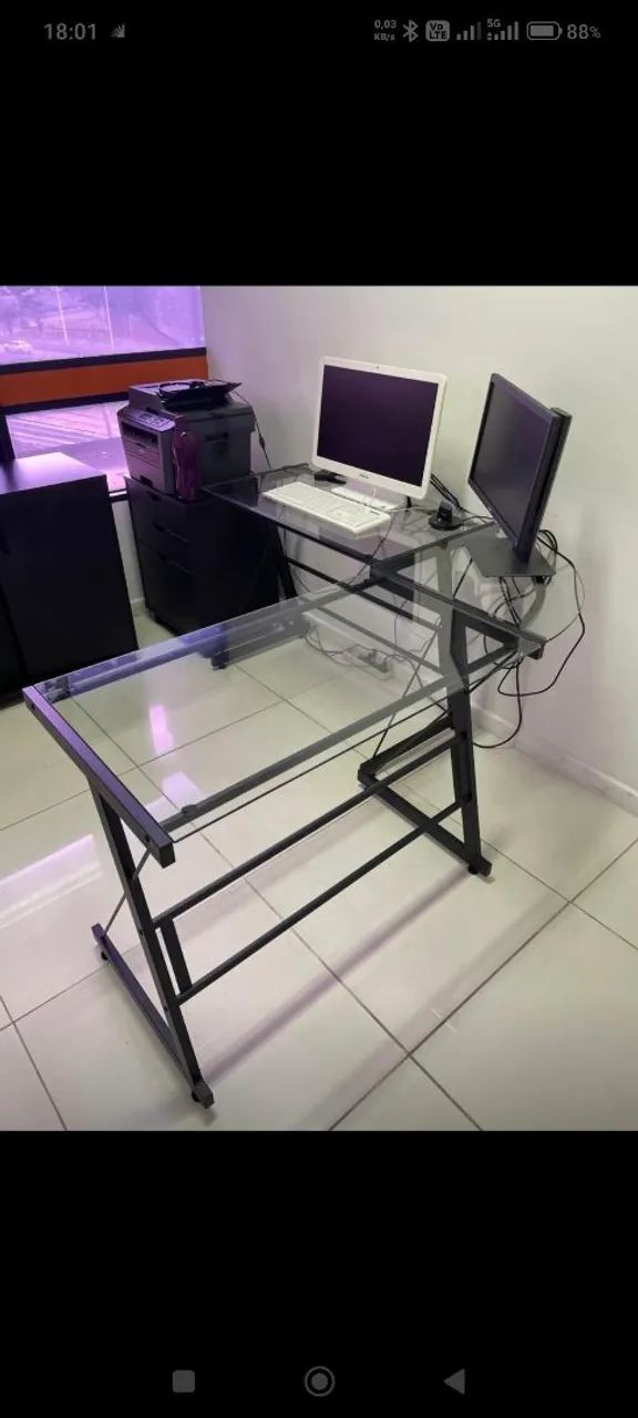 Mesa estação de trabalho 1,39m