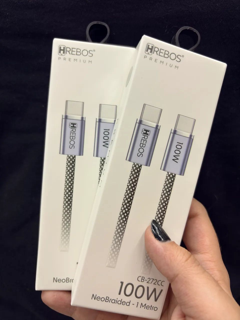 Cabo USB-C/USB -C 100W 1M - NOVO