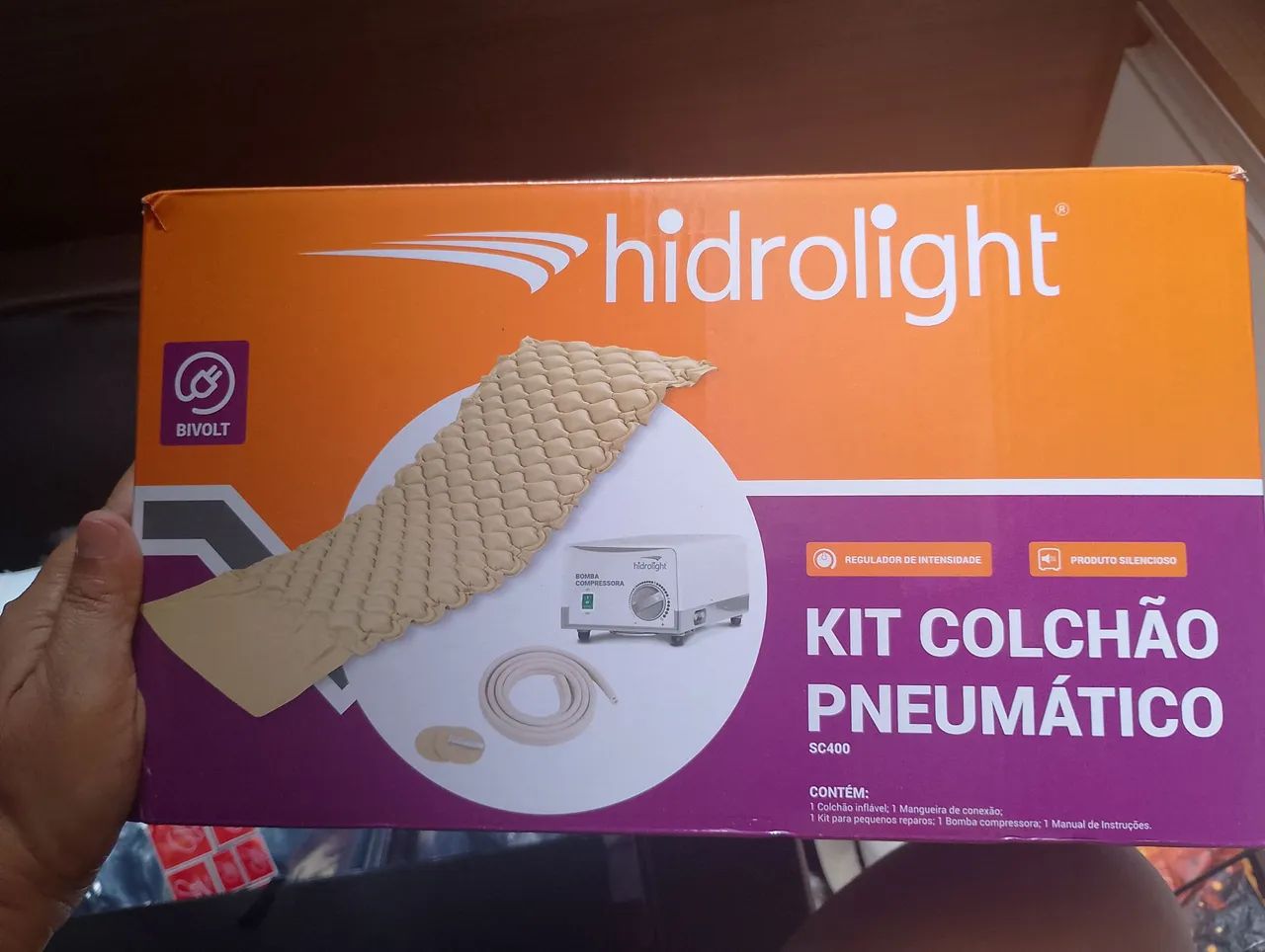 Kit Colchão Pneumático com bomba compressora.