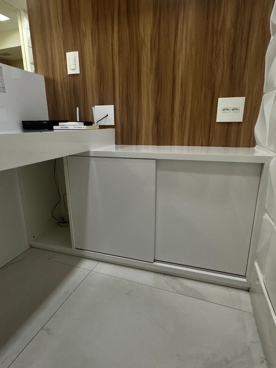 Balcão/Mesa MDF Laca Branca 65568065359617124