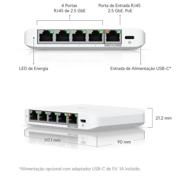 Ubiquiti UniFi Switch Flex Mini 2.5G - Foto 4