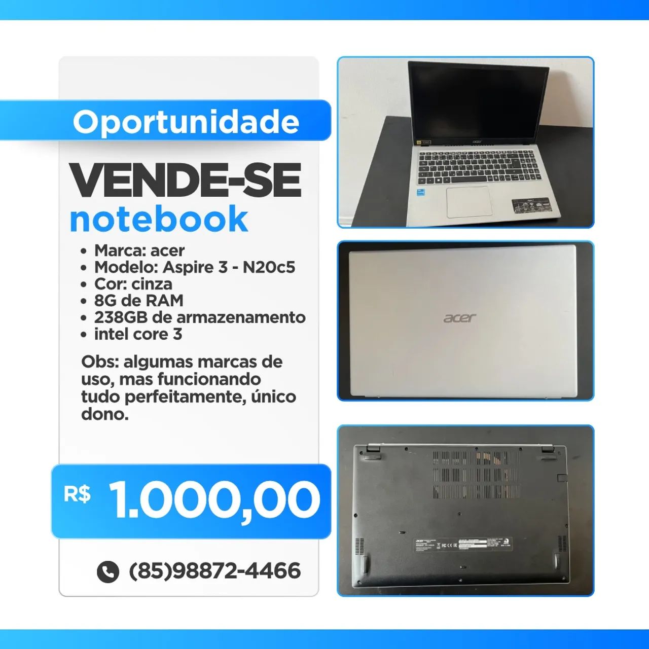 NOTEBOOK ACER ASPIRE 3