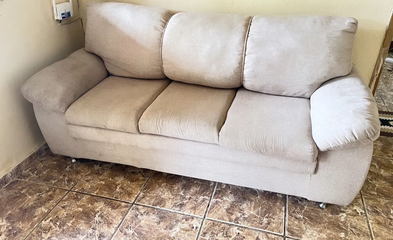 Vendo sofá em linho bege  - Foto 2