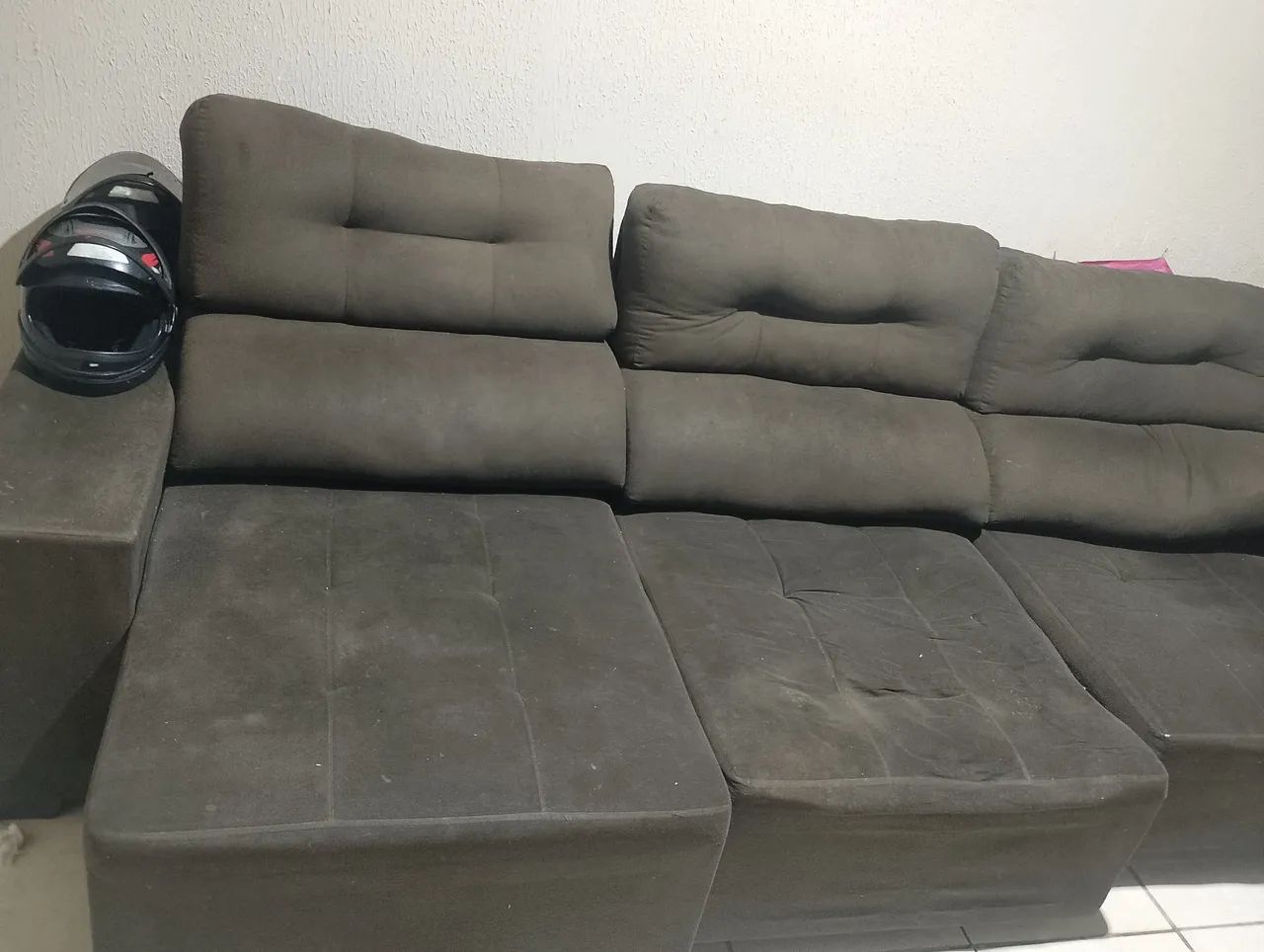 Vendo sofá retrátil 3 metros usado  - Foto 3