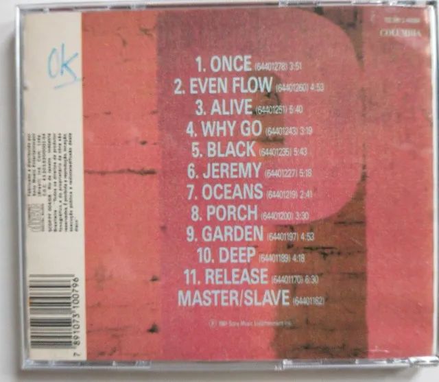 CD Pearl Jam - "Ten" - Original - Usado  + Encartes Completos - Testado  - Foto 3