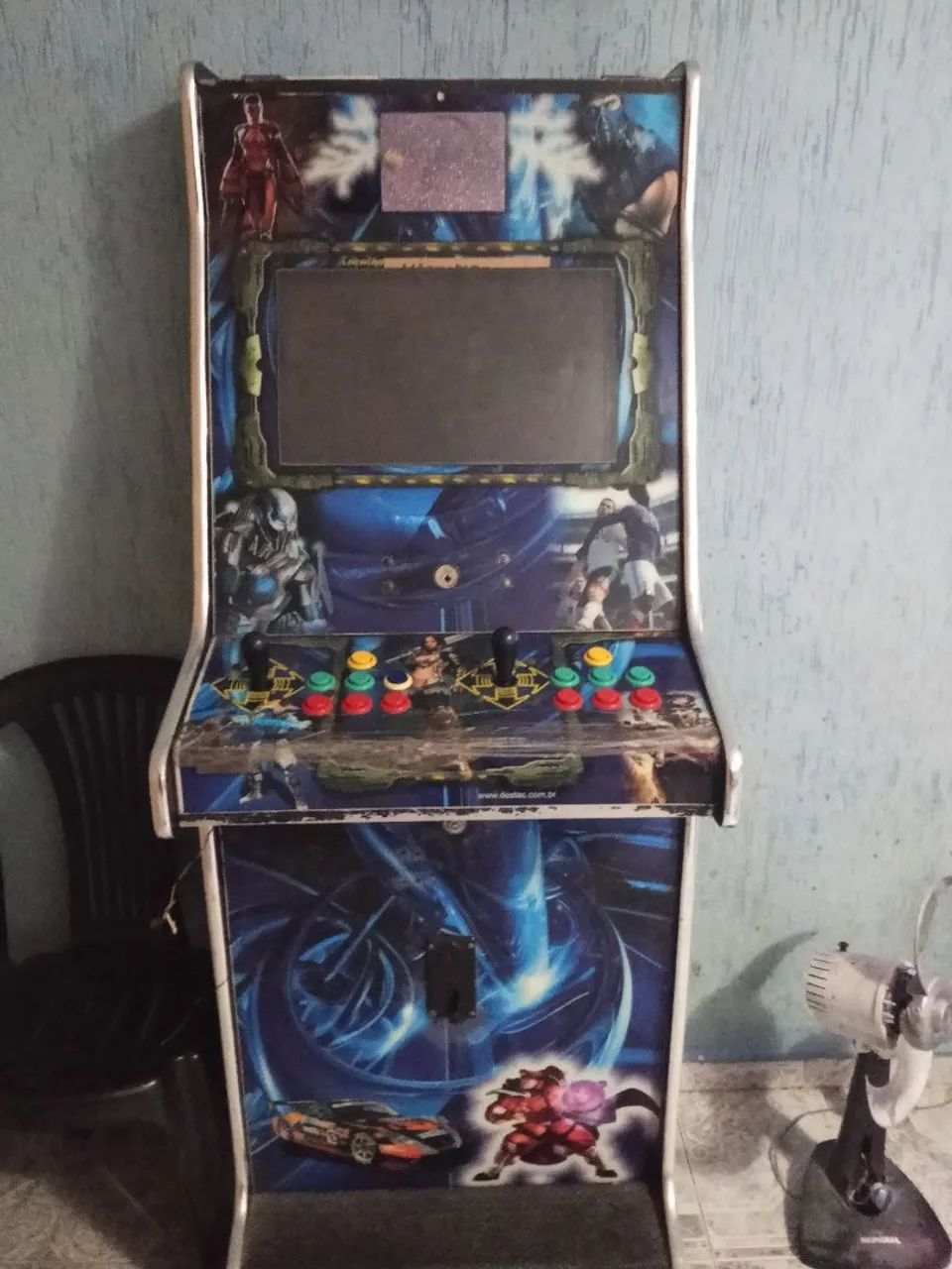 Fliperama Arcade de Luxo em Acrílico - Multiconsoles (Atari, Mega, Master e +)