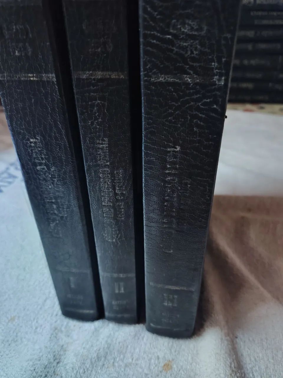 Livro de Direito com 3 volumes