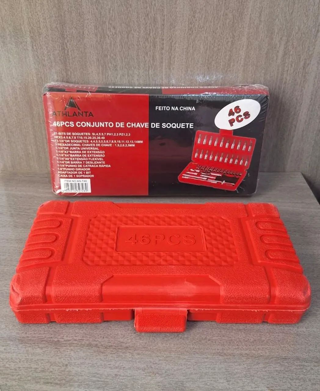 Kit de Ferramentas 46 Peças, com Chave Catraca e Bits. - Foto 2