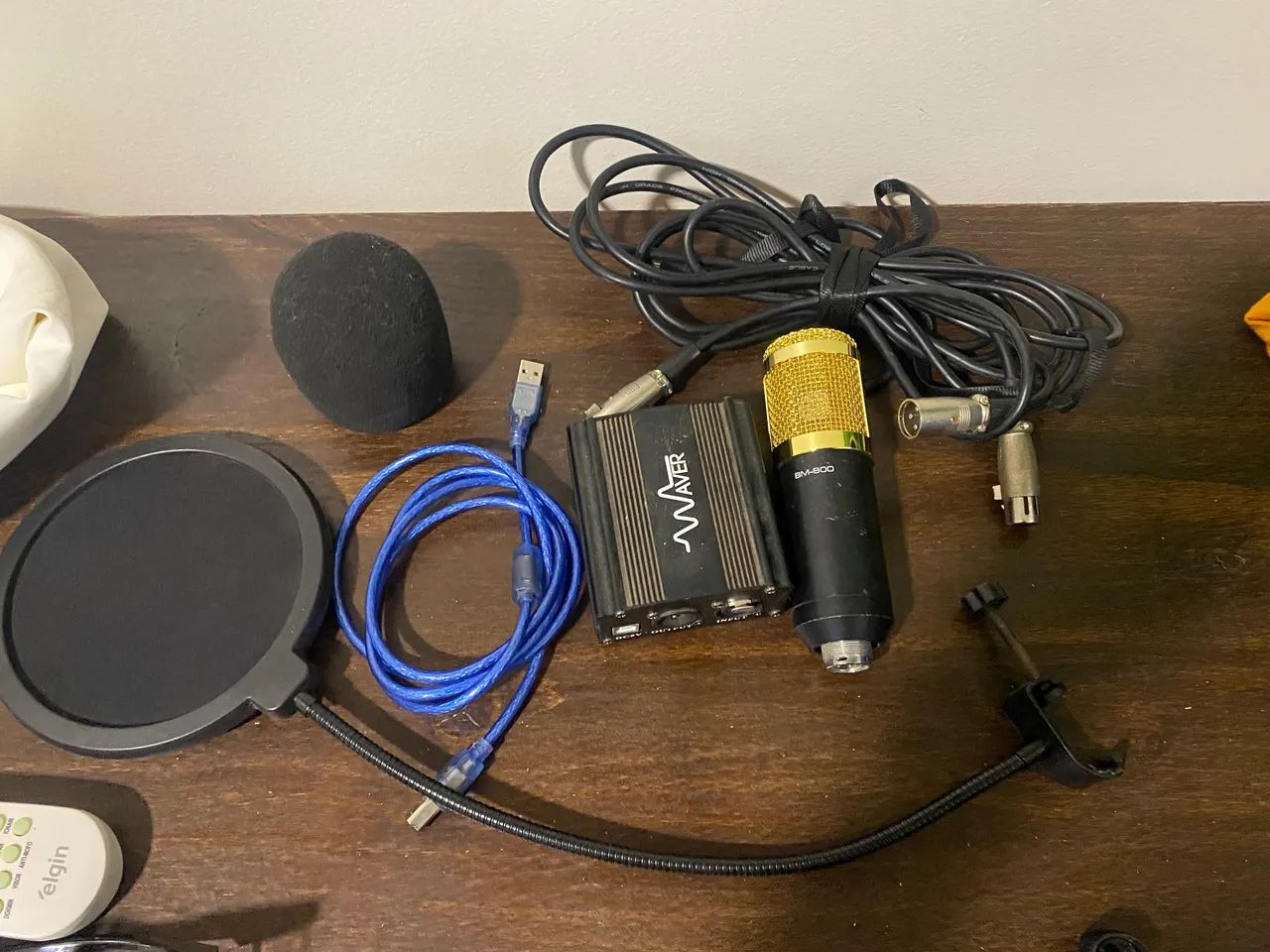 Microfone condensador + phantom power  - Foto 2