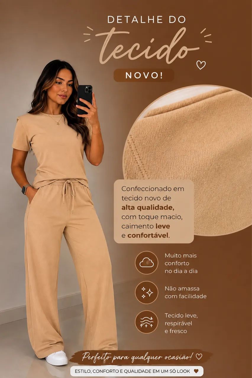 Conjunto de calça e blusa  - Foto 2