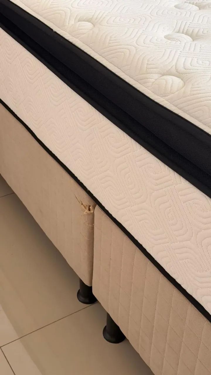 Cama Queen (Colchão + Box) - Foto 4