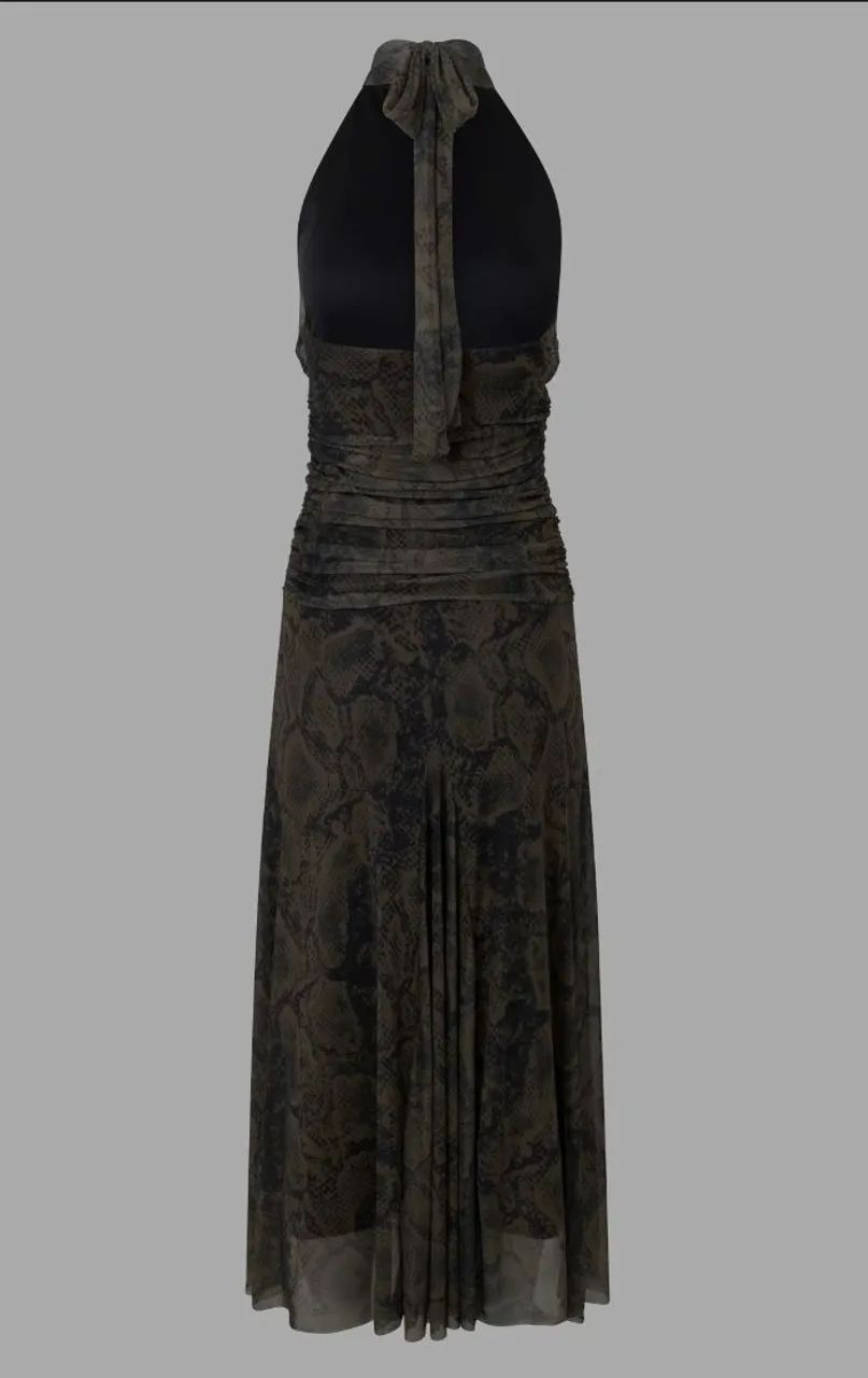 Vestido estampado animal print, modelo sofisticado e elegante. - Foto 4