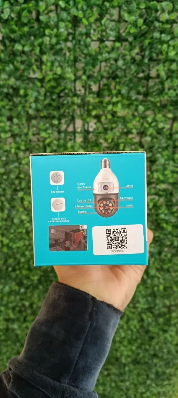 CAMERA DUAL DUPLA ROBO INTELIGENTE IP66 360G BOCAL E27 - Foto 2