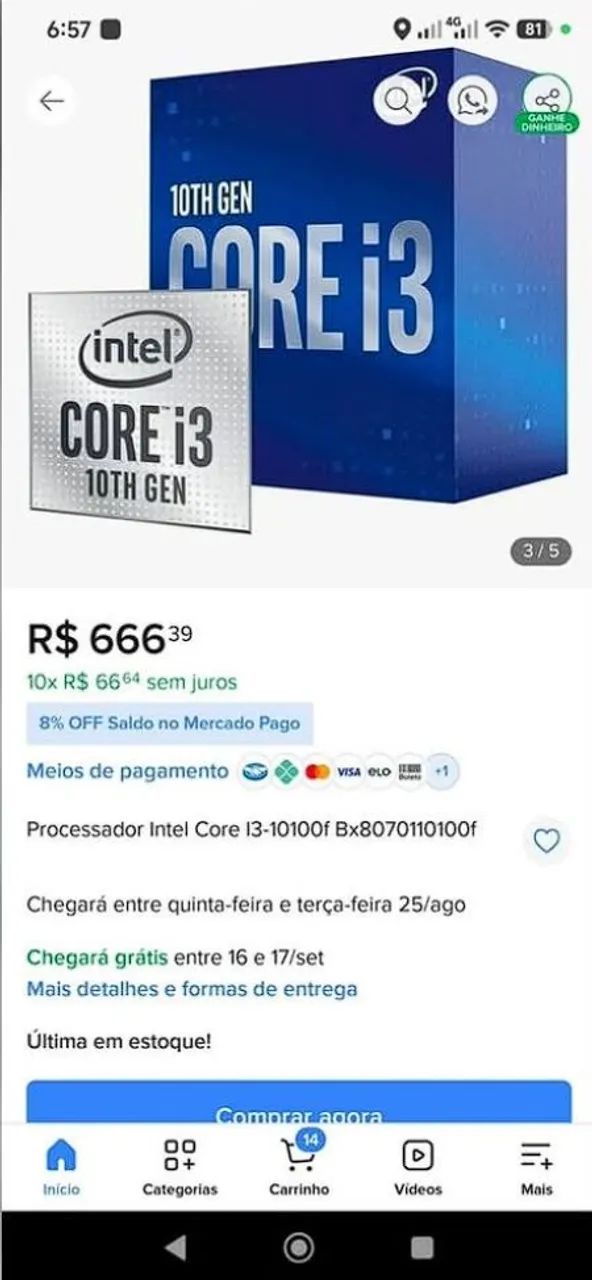 I3-10100F 