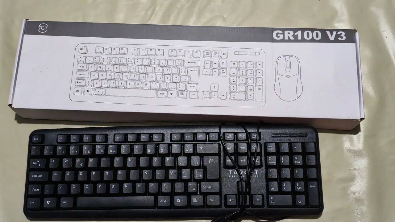 kit Teclado GR100 v3 + teclado target office + mause - Foto 2