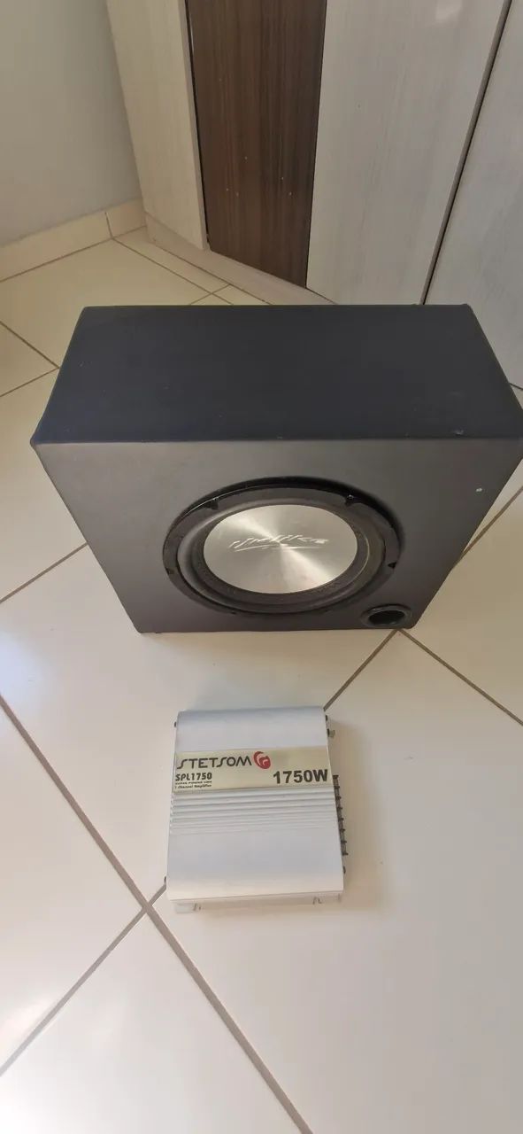 Caixa de som com falante subwoofer 10 Polegadas 300 W mais modulo stetsom 7.500 - Foto 2