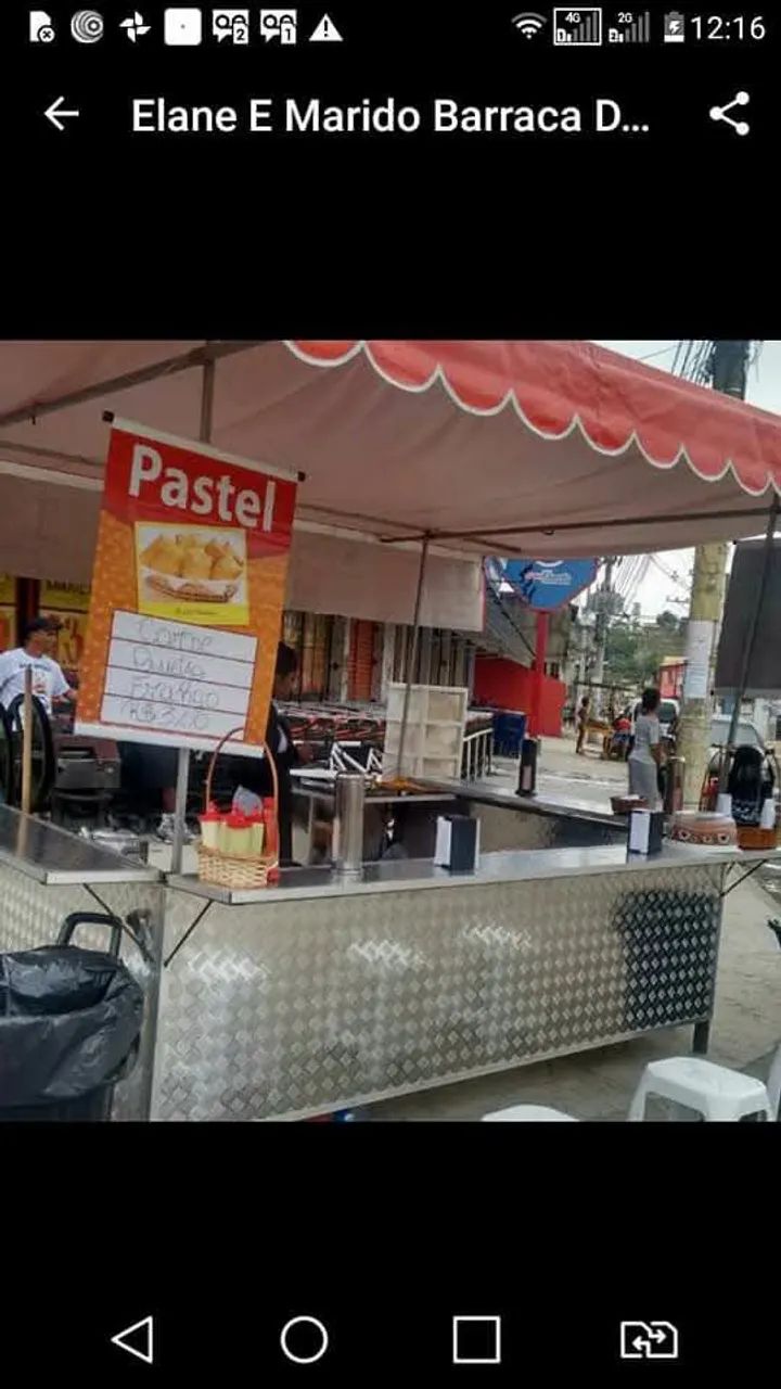 Barraca de Pastel e Caldo de Cana (Pronta Entrega)