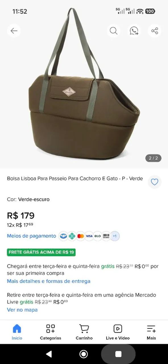 Bolsa de passeio pet - Foto 5