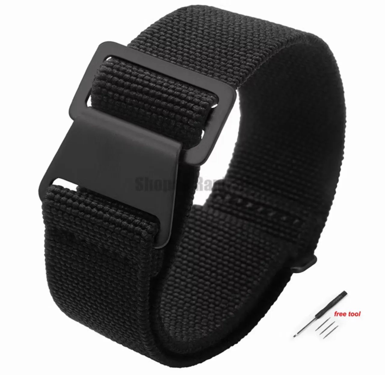 Pulseira de relógio lona elástica 20mm
