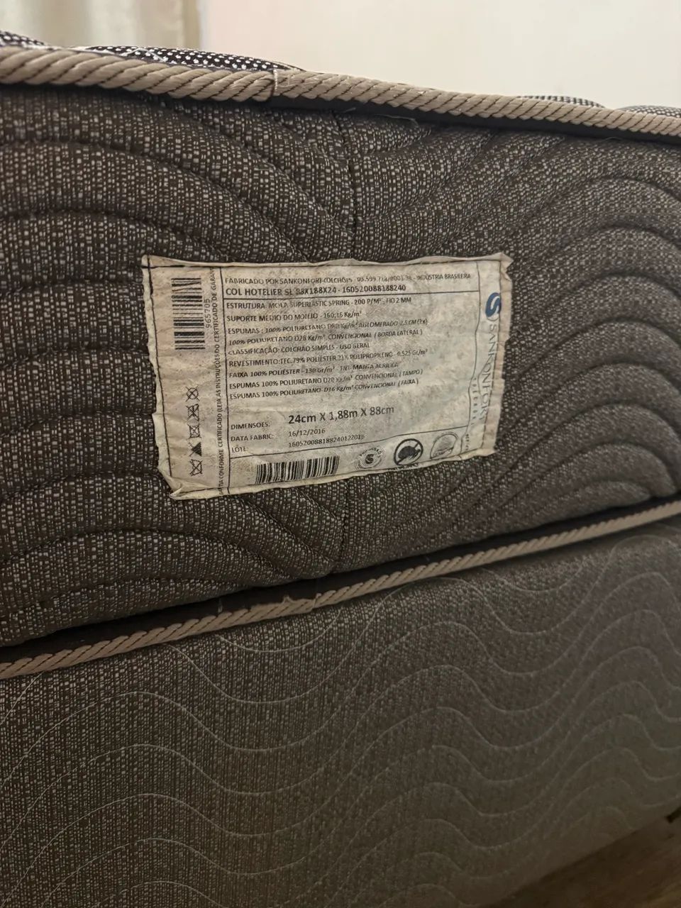 CAMA BOX SOLTEIRO MOLAS ENSACADAS COM BASE HOTELIER - Foto 5