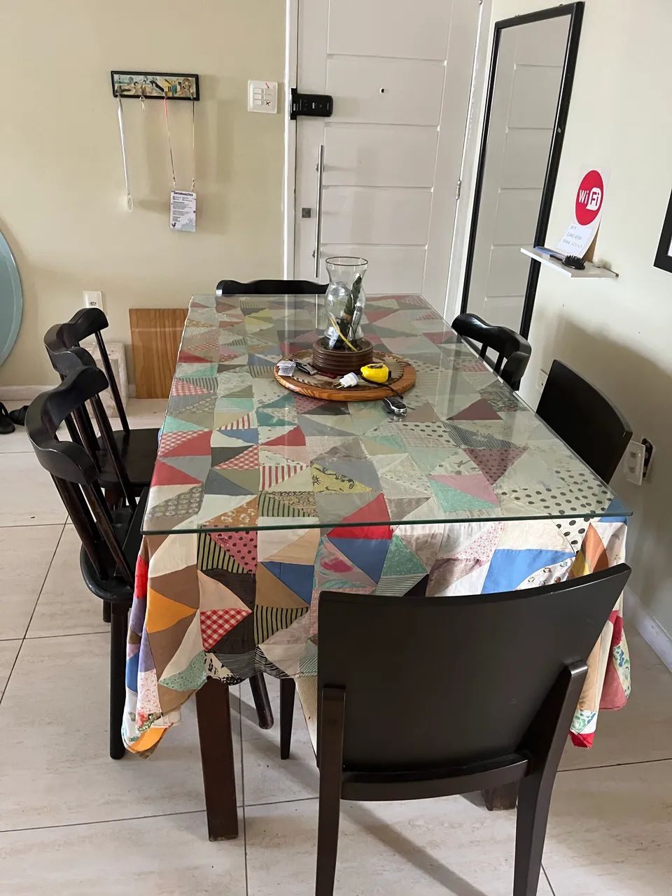 Mesa e cadeiras para cozinha 