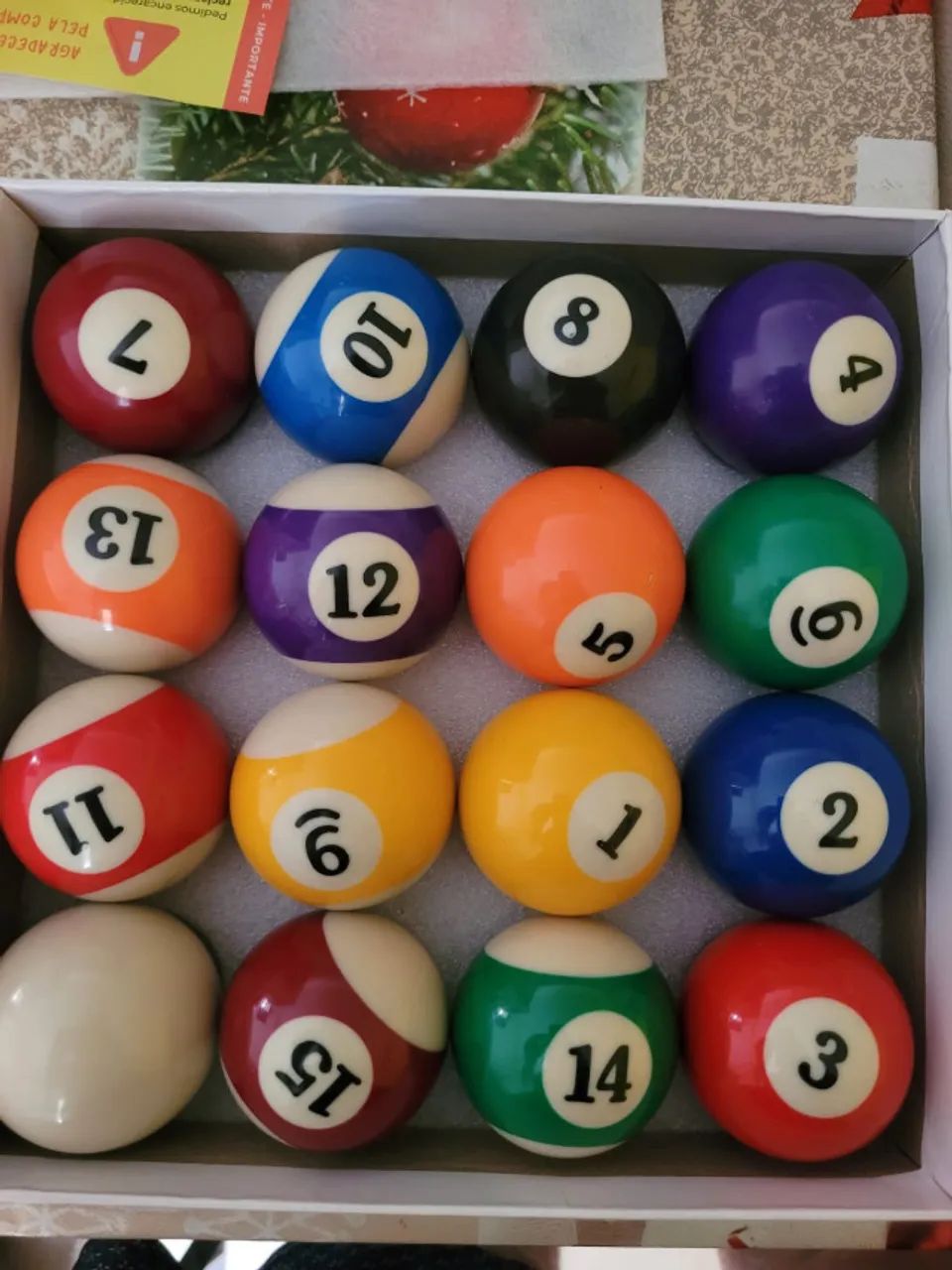 Bolas de Sinuca Numeradas - Nunca Usadas 54 a 58mm - Foto 2