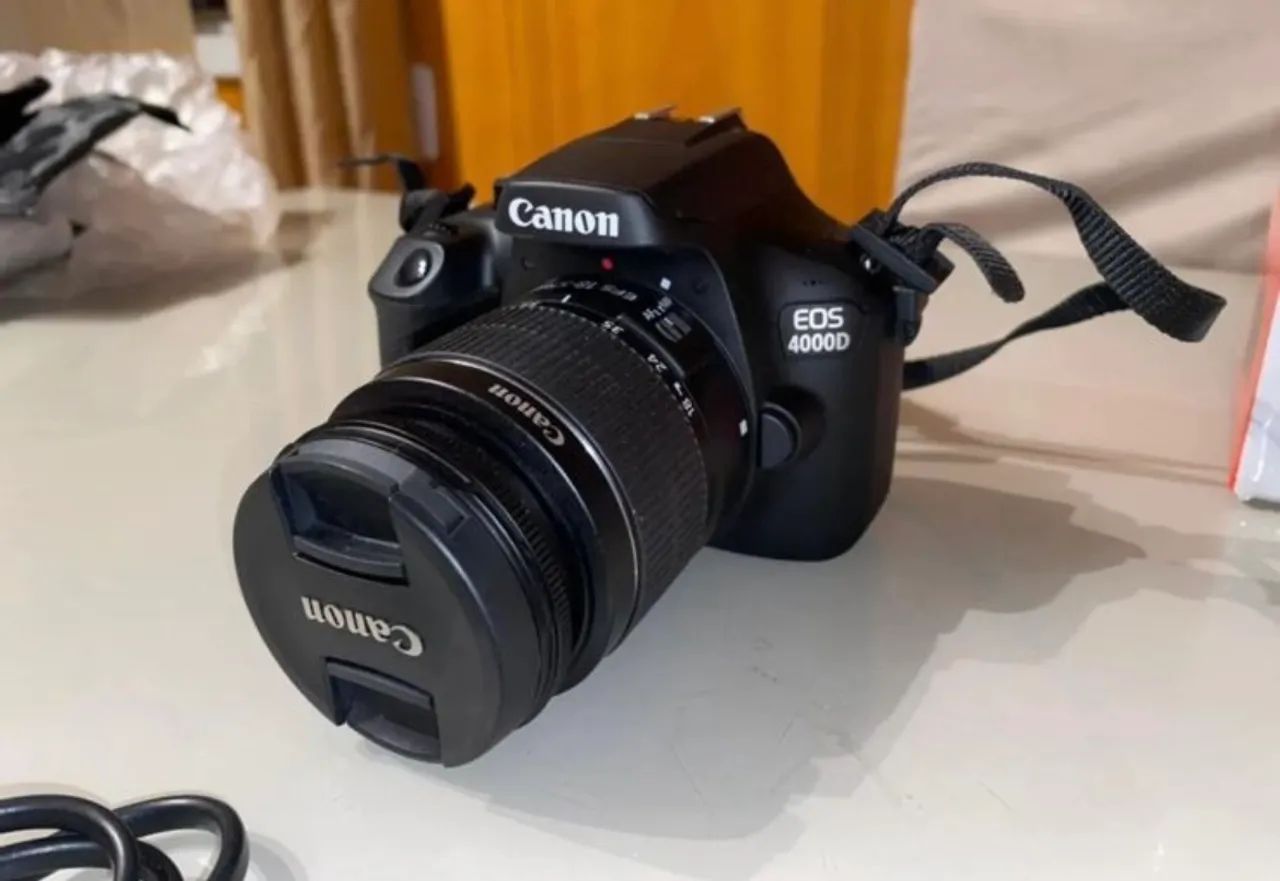 Câmera profissional T6 CÂNON Caixa completa + lente 18-55mm garantia pouquíssimo usado 