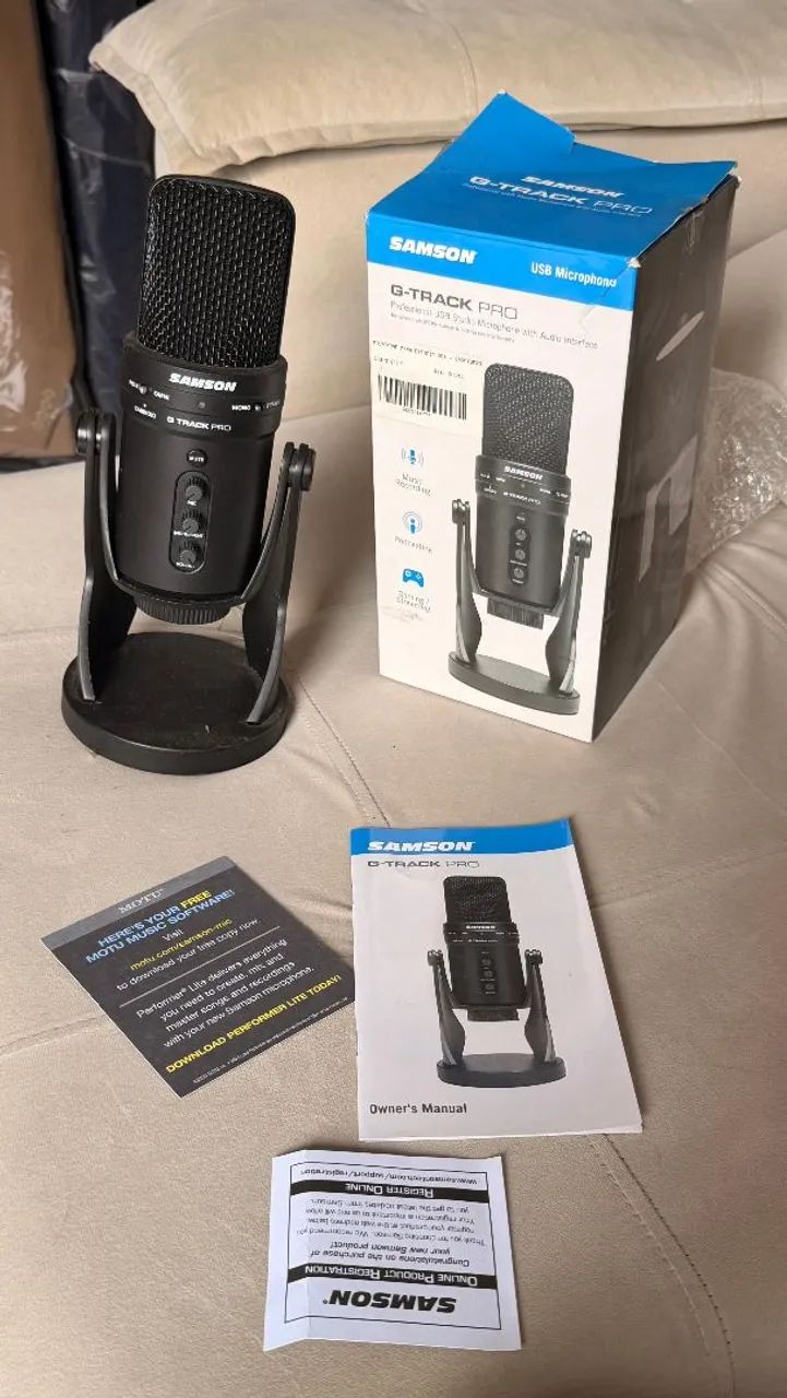 Microfone Condensador Samson G-Track Pro USB - Foto 4