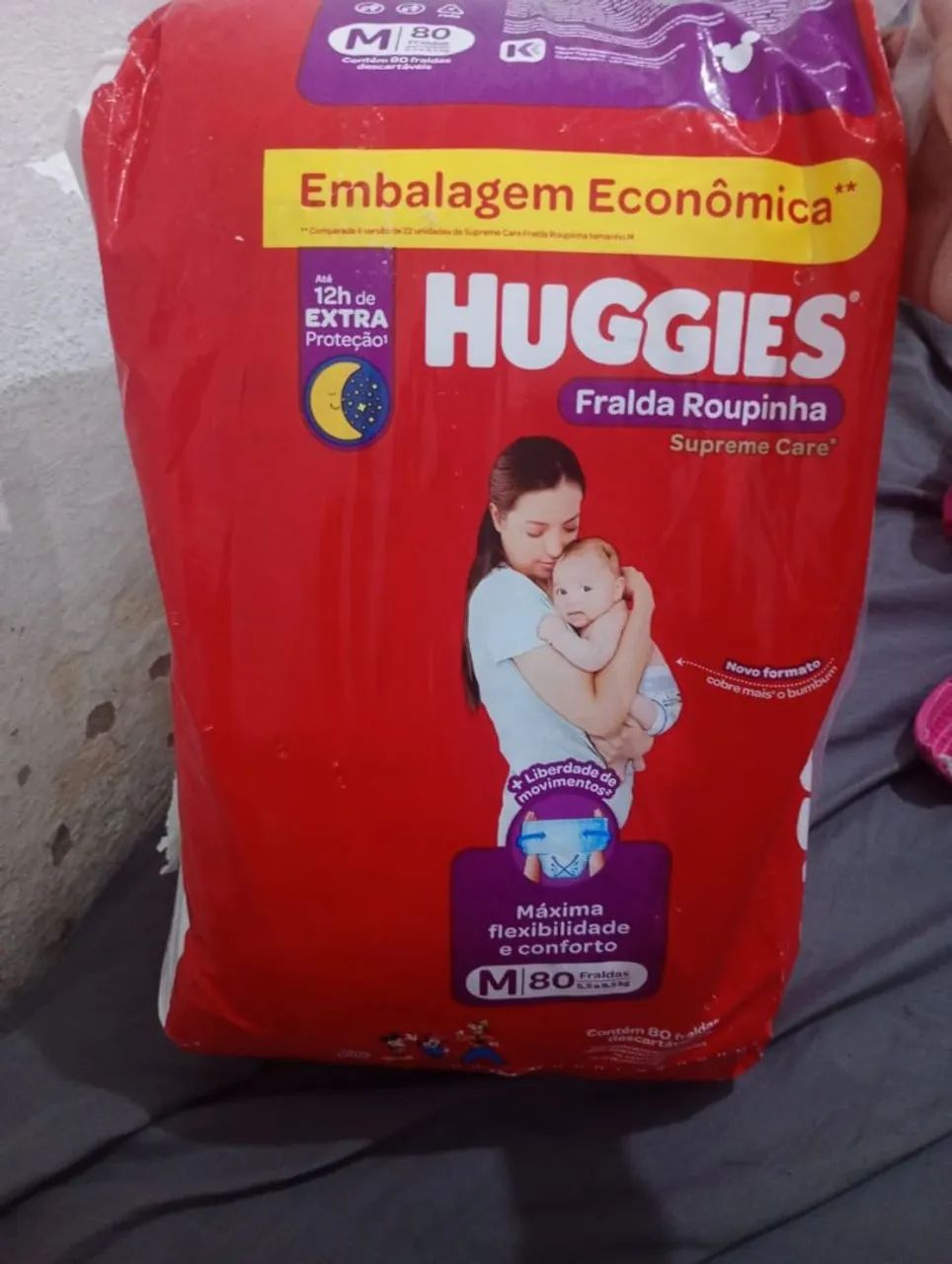 FRALDA HUGGIES ROUPINHA 