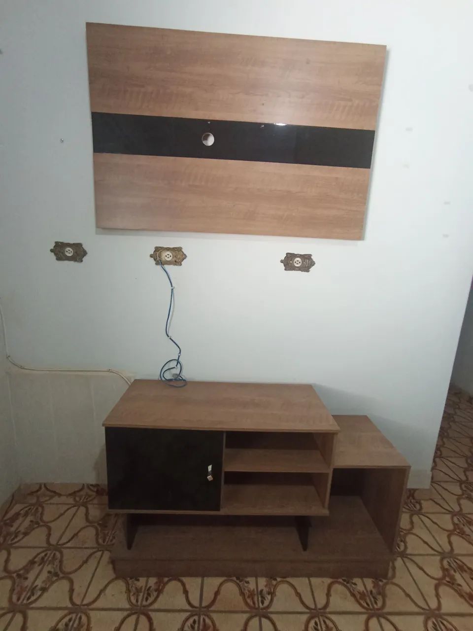 Rack e painel de tv