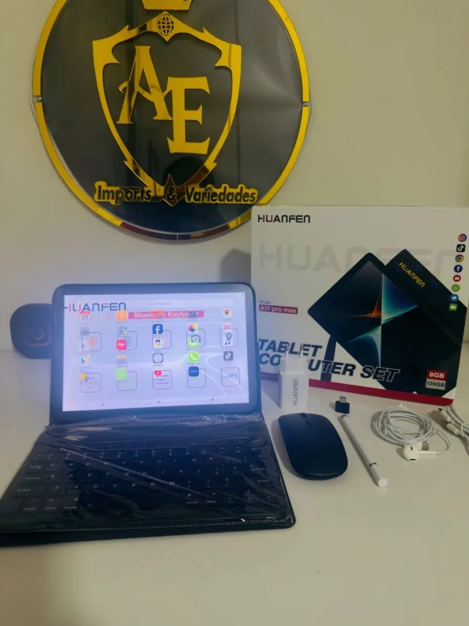 Tablet 10 polegadas com teclado , mouse e caneta  - Foto 5
