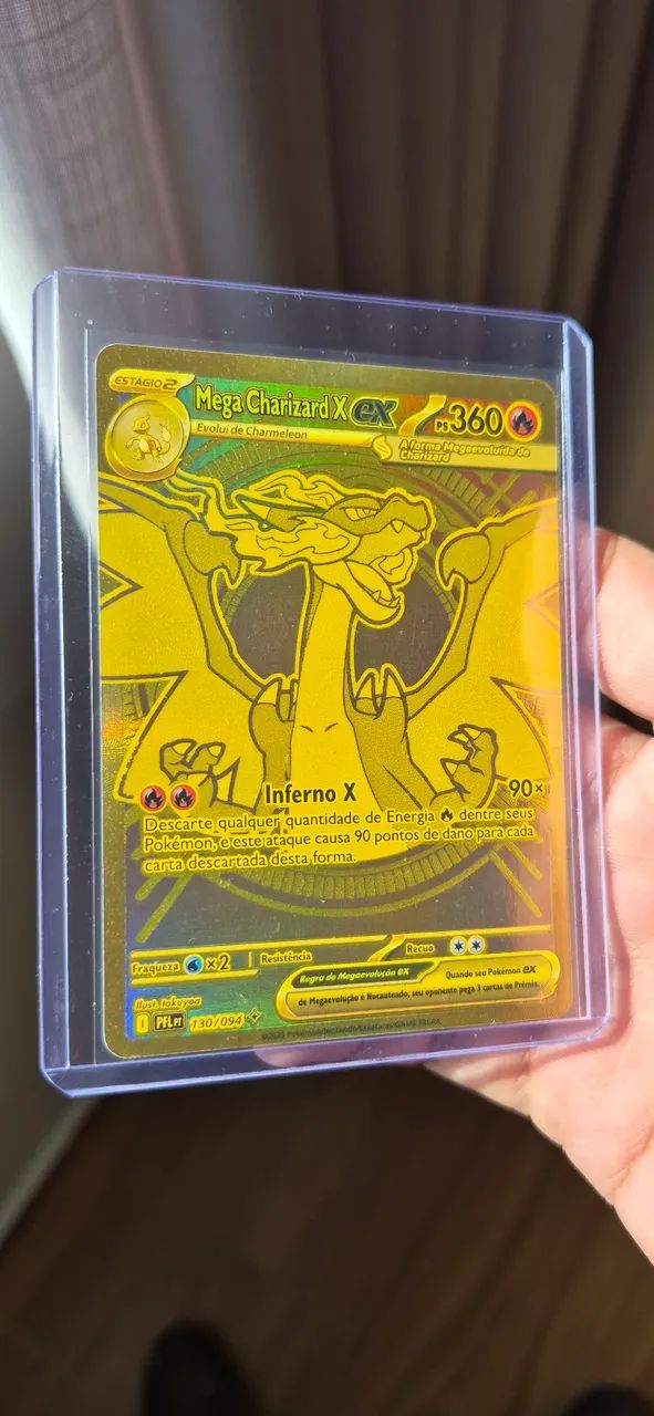 Mega Charizard X EX Dourado NM - Foto 4