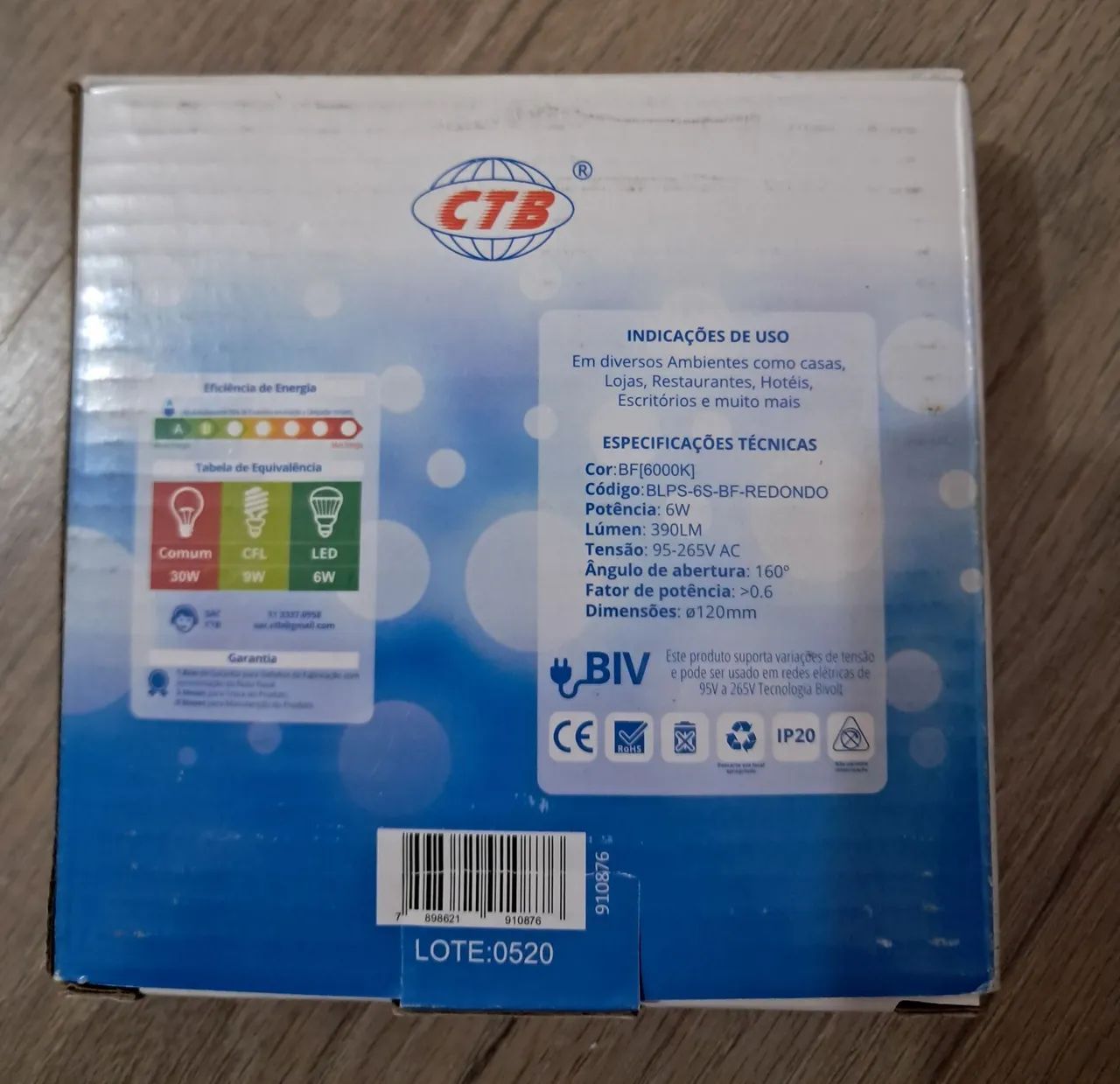 Kit com 2 plafon sobrepor 6w 6000k  - Foto 4