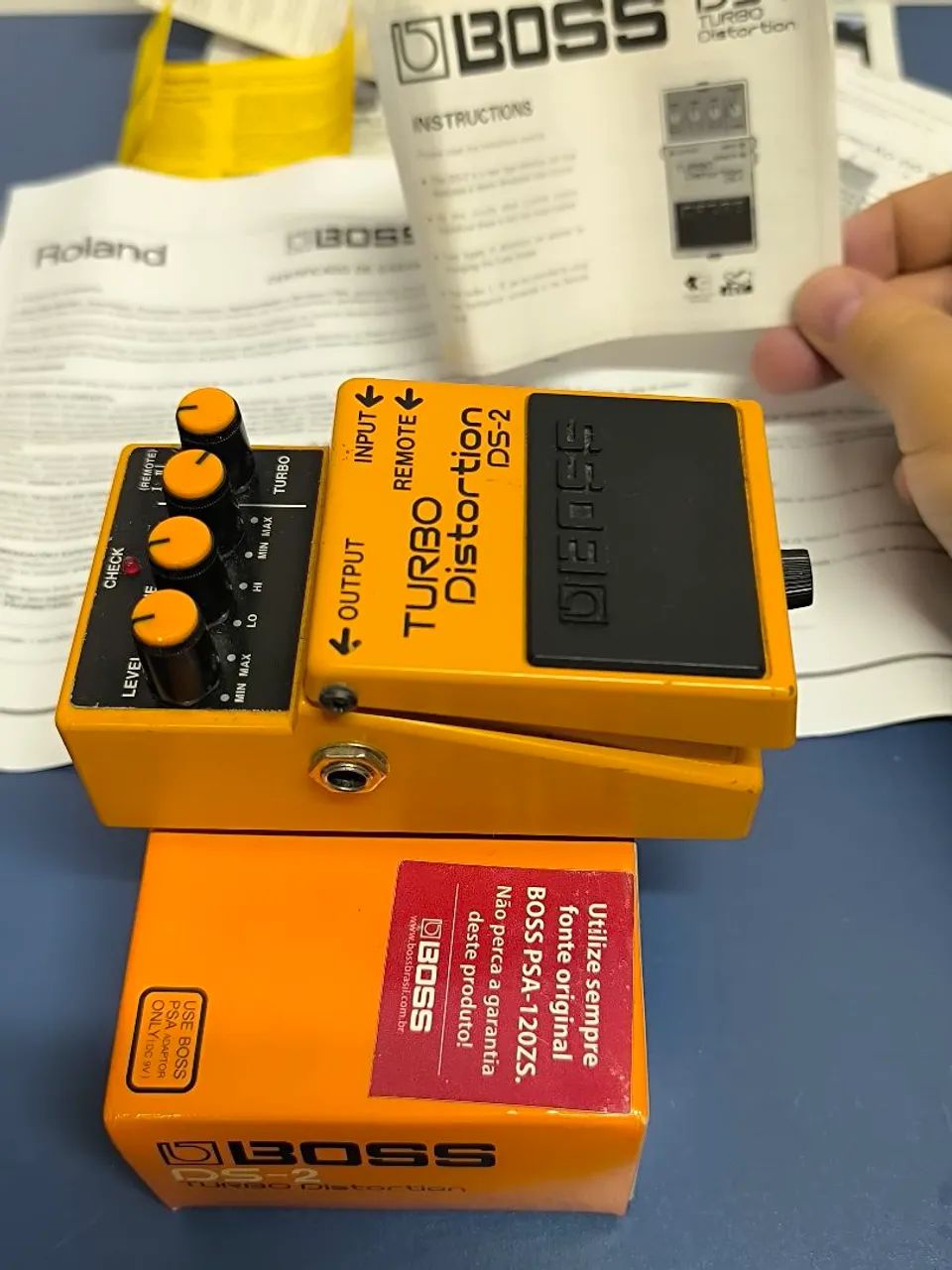 【ジャンク品】BOSS DS-2 OS-2 Boss DS-2 Turbo Distortion com caixa e manual - original