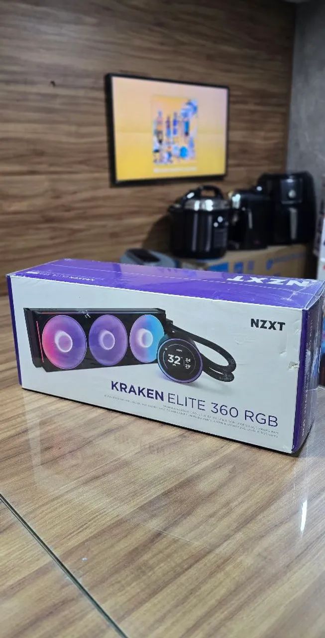 Water Cooler NZXT Kraken Elite 360 RGB [ NOVO LACRADO COM NOTA FISCAL E GARANTIA ] 