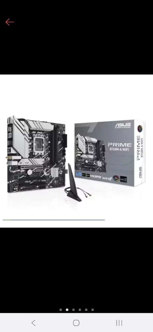Placa Mãe Asus PRIME B760M-A WIFI, Chipset B760, LGA 1700