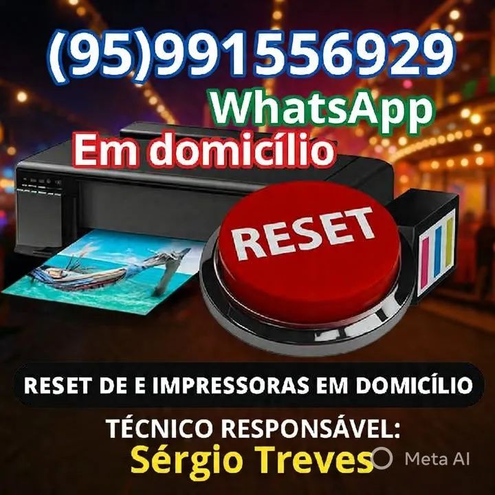 Reset das almofadas e Reset de impressoras em domicílio 