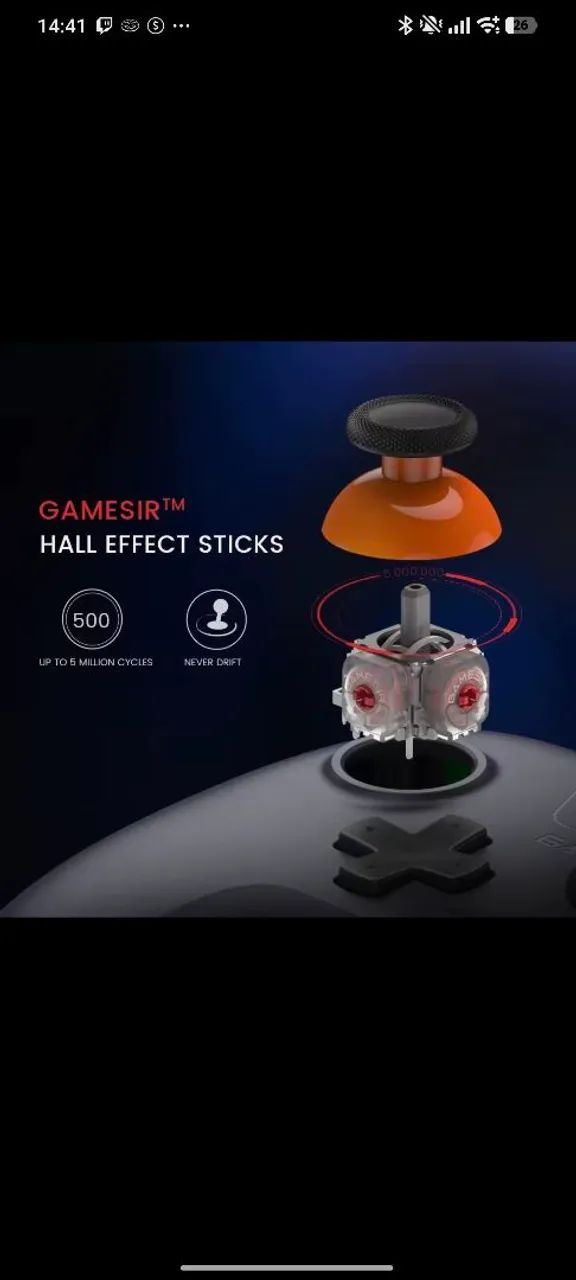 Controle sem fio Gamesir hall efect 3 em 1 - Foto 3