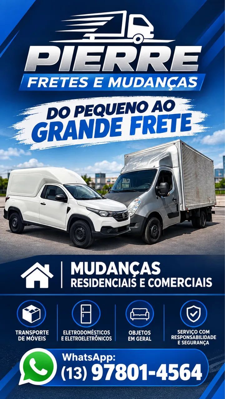 Fretes e mudanças de pequenos a grandes frentes e mudanças 