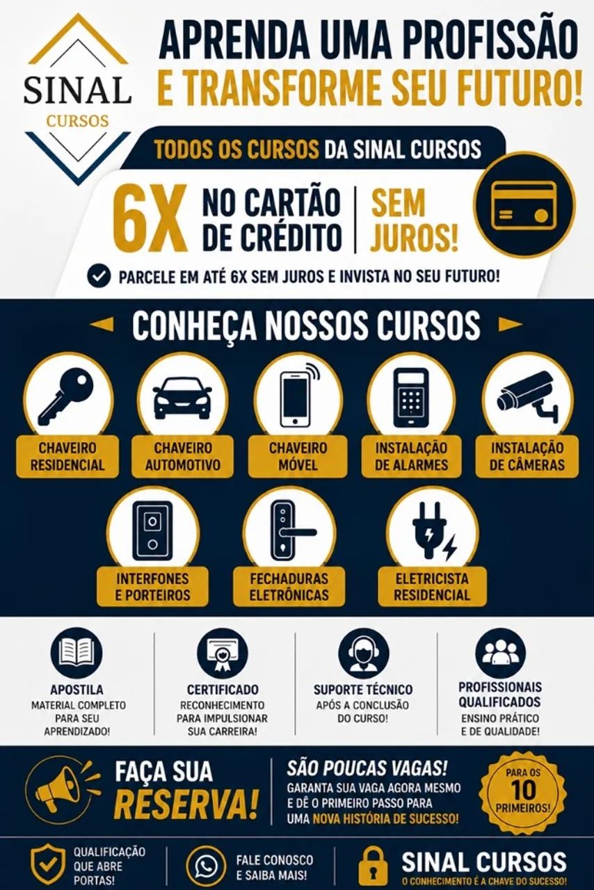 Cursos profissionalizantes presencial em SP