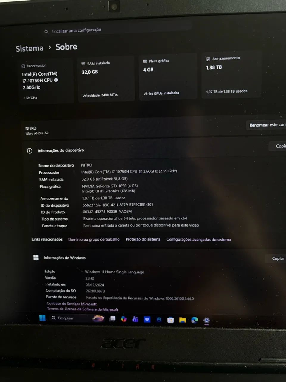 Acer Nitro 5  - Foto 2