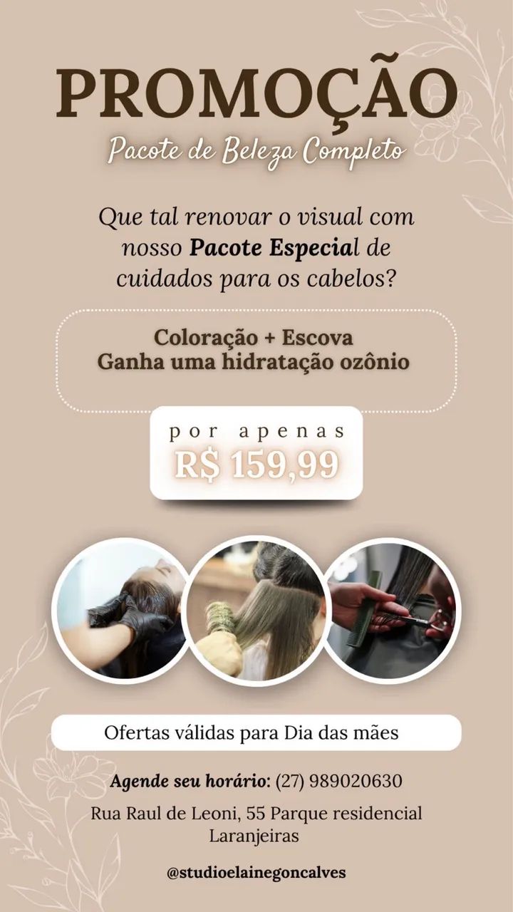 Promoção dos dia das mães 